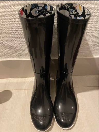CHANEL シャネル　レインブーツ 36