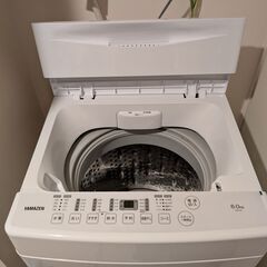 購入1か月　2024年製　全自動洗濯機6.0kg　YWM-60 【3/23に取りに来ていただける方限定】