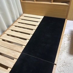 【決まりました！】シングルベッド(収納・コンセント2口付き) 値...