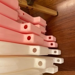 Caraz ベビーサークル ピンク ホワイト【白3枚ピンク4枚】の画像