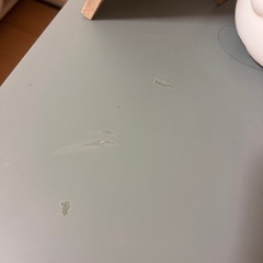 【決まりました】折りたたみテーブル　ブルーグレーの画像