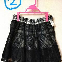 チェック柄 ミニスカート フェミニン ティーンズ向けの画像