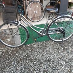 切り替えなしの ママチャリ自転車