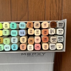 【未使用】Mepxy メクシー　ブラシマーカー　60色　アルコールマーカー　イラストの画像