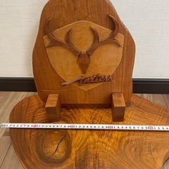 鹿島アントラーズ　木製の置き物　手作り　非公式グッズ 鹿島アントラーズ 木製の置き物 手作り 非公式グッズ