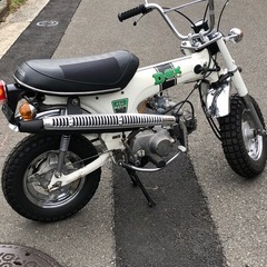 ホンダ昭和の4Miniバイク【稀少】ホワイトダックスST50Ⅶ型76年4速の画像