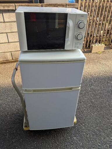 冷蔵庫　電子レンジセット