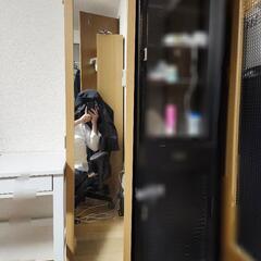 【新規募集終了🙇‍♂️】ミラー付きストッカー（木目ホワイト） 全...