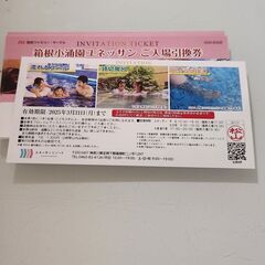 箱根小涌園ユネッサンご入場引換券２枚の画像