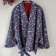 ☆作務衣☆和装☆着物☆上下セット☆小花柄☆レトロ☆和服☆