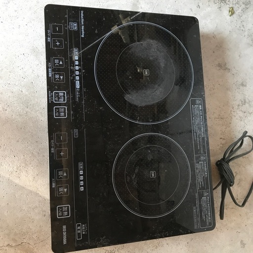 ＩＨ２口電気コンロ