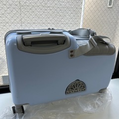 キッズトラベル　子どもが乗れるスーツケース　水色