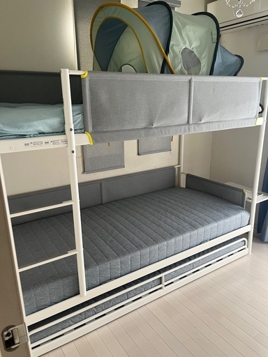 IKEA 2段ベットフレームアンダーベッド付き No.637》IKEA 2段ベッド