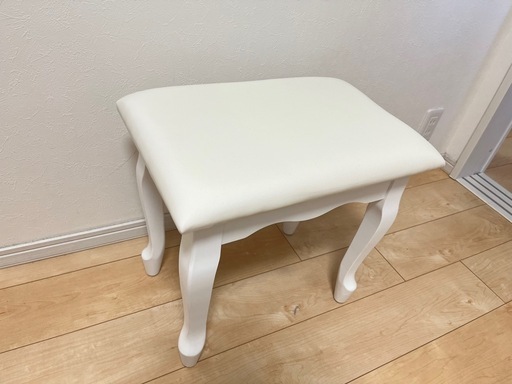 スツール/腰掛椅子 猫脚 ホワイト ホワイト猫足 スツール 椅子