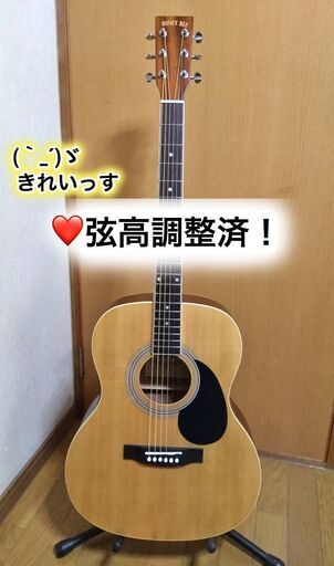 ❤️弦高調整済！「HONEY BEE アコースティックギター F-15N」綺麗♫