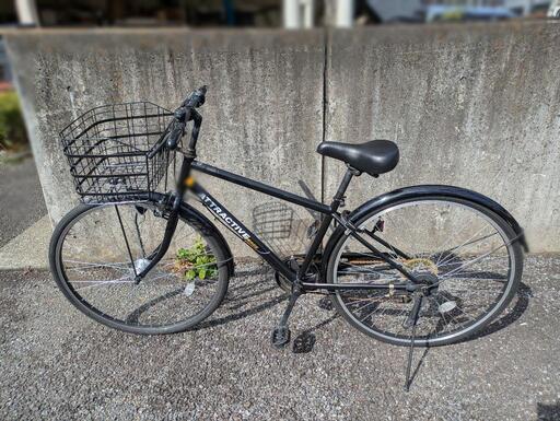 アトラクティブ カゴ付きクロスバイク 27インチ （BK）