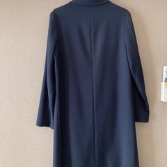 スプリングコート　チェスターコート　ネイビー　レディースの画像