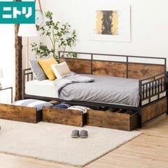 無料　ニトリ　収納つきシングルベッドフレーム