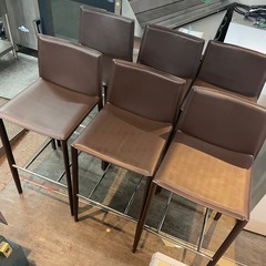 飲食店、カウンター用椅子中古。７脚。【受渡しのみ】 飲食店、カウンター用椅子中古。7脚。【受渡しのみ】