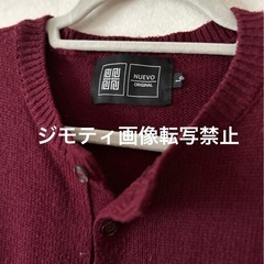 NUEVO ヌエボ　韓国ブランド　エンジ　ニットセーターの画像