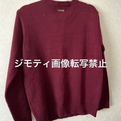 NUEVO ヌエボ　韓国ブランド　エンジ　ニットセーターの画像