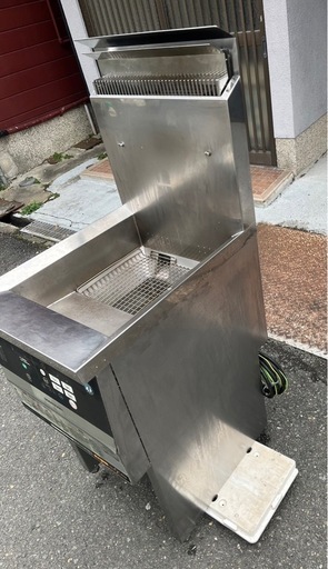 【動確済み】2020年製 ホシザキ 業務用 ガスフライヤー FL-18A-GA 都市ガス 単相 100V タイマー機能付き 洗浄温度設