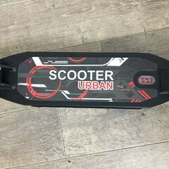 5/24 終 URBAN SCOOTER アーバンスクーター 折りたたみ式 キックボード ブラック×レッド 25c菊TKの画像