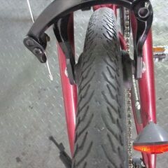 E146★11000円★整備済み スポーツ中古自転車 【クロスバイク　赤　26インチ　50㎝】の画像