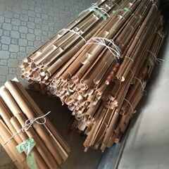 ＜店舗取り外し＞天然 竹材 和風 竹割 晒竹平割 / 高さ63～267㎝　約18ｍ分 / 壁 装飾 和柄 竹模様 茶室 竹垣 竹貼の画像