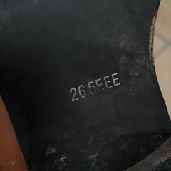 メンズ　ビジネスシューズ　26.5EEE  茶色　革靴の画像