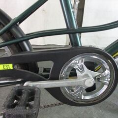 E153　★10000円★　ミニベロ中古自転車 【20インチ 　グリーン】の画像