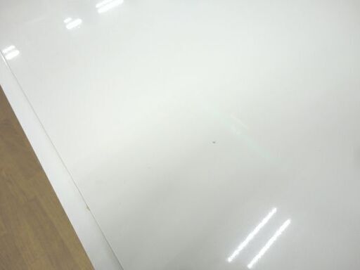 商談中　ニトリ 2人掛けダイニングセット バタフライ式 幅92～120cm チェア×2脚 伸長式テーブル ホワイト 西岡店