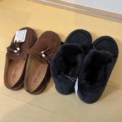 新品ショートブーツとスリッポンのセットの画像