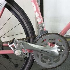 E160　★　23800円★整備済み スポーツ中古自転車 ライトウェイ　シェファードアイアン　650C　48ｃｍ　ピンク【クロスバイク】の画像