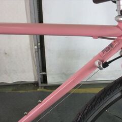 E160　★　23800円★整備済み スポーツ中古自転車 ライトウェイ　シェファードアイアン　650C　48ｃｍ　ピンク【クロスバイク】の画像