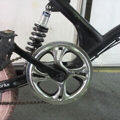 E161★　15800円★　ミニベロ中古自転車 カリンバ　ブラック　３段変速付き【16インチ 】の画像