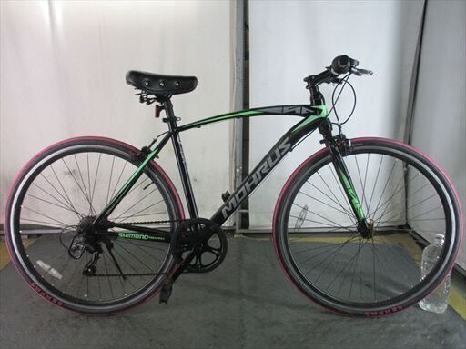 E162　★10000円★整備済み スポーツ中古自転車 ブラック　６段変速　48ｃｍ【クロスバイク】