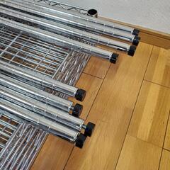 ワイヤーラック　67X36X120 【2台セット】ユニットシェル...