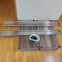 ワイヤーラック　67X36X120 【2台セット】ユニットシェルフ　スチールラックの画像