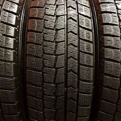 DUNLOP WINTER MAXX WM02 185/65R15 15インチ スタッドレス 4本 21年製 バリ溝 ノート フリード イスト デミオ等　(KTH208)の画像