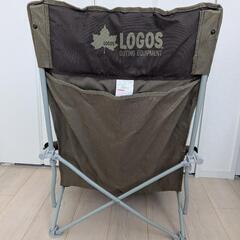 【キャンプ チェア】ロゴスハイバックあぐらチェアの画像
