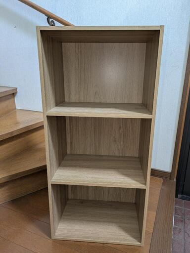 カラーボックス①　三段
