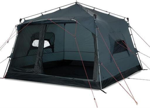 ドイツ 大型ワンタッチテント『Quick Villa5』4-5人 専用グランドシート付き キャンプ アウトドア 無骨