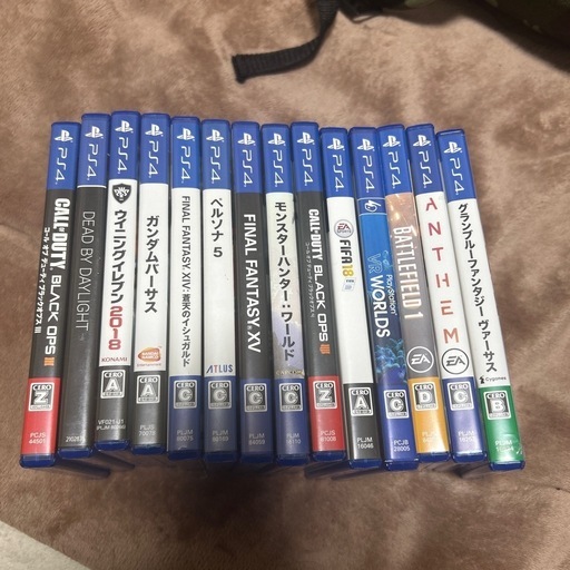 PS4ゲームソフト 13本