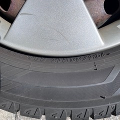 ホイール付き タイヤ 4本 195/60 R15 4 tiresの画像
