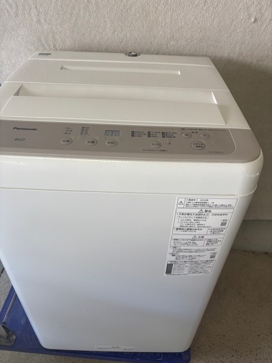 パナソニック洗濯機2020年製6キロタイプ