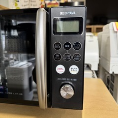 【超美品‼️】アイリスオーヤマ 2021年製 15Lオーブンレンジ ヘルツフリー 1270W ブラック♪の画像
