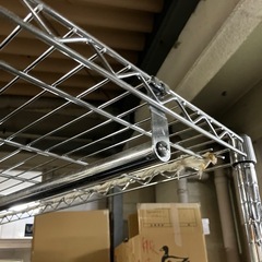☆値下げ☆2503-665 ステンレススチールラック キャスター付き 中古の画像