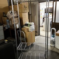 ☆値下げ☆2503-665 ステンレススチールラック キャスター...
