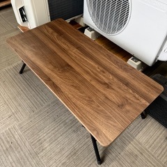 【超美品‼️】定価4,990円♪ ニトリ 90cm幅折りたたみテーブル センターテーブル ミドルブラウン♪の画像